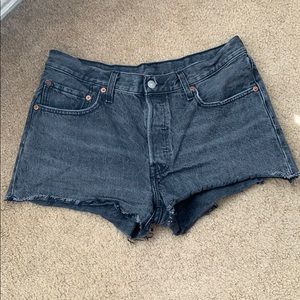Levi’s 501 black cut offs